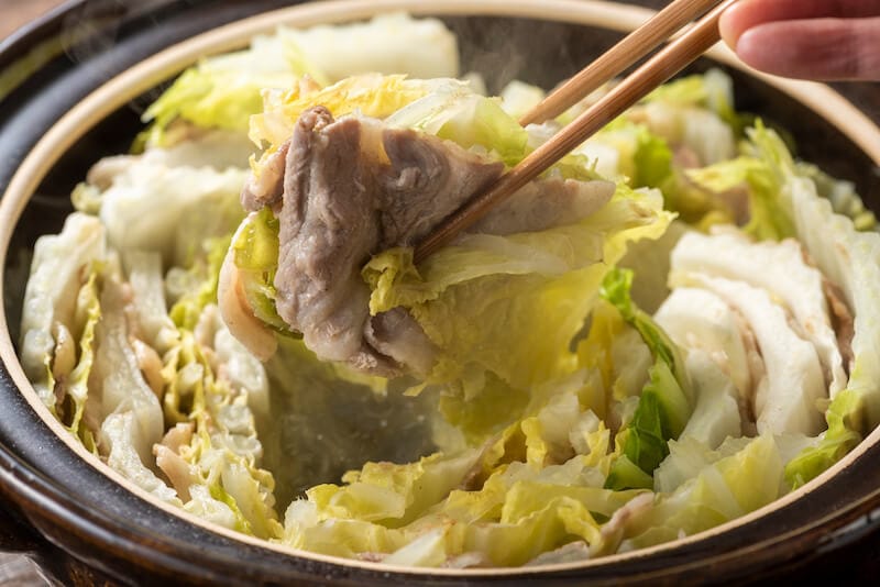 豚バラと白菜のミルフィーユ鍋